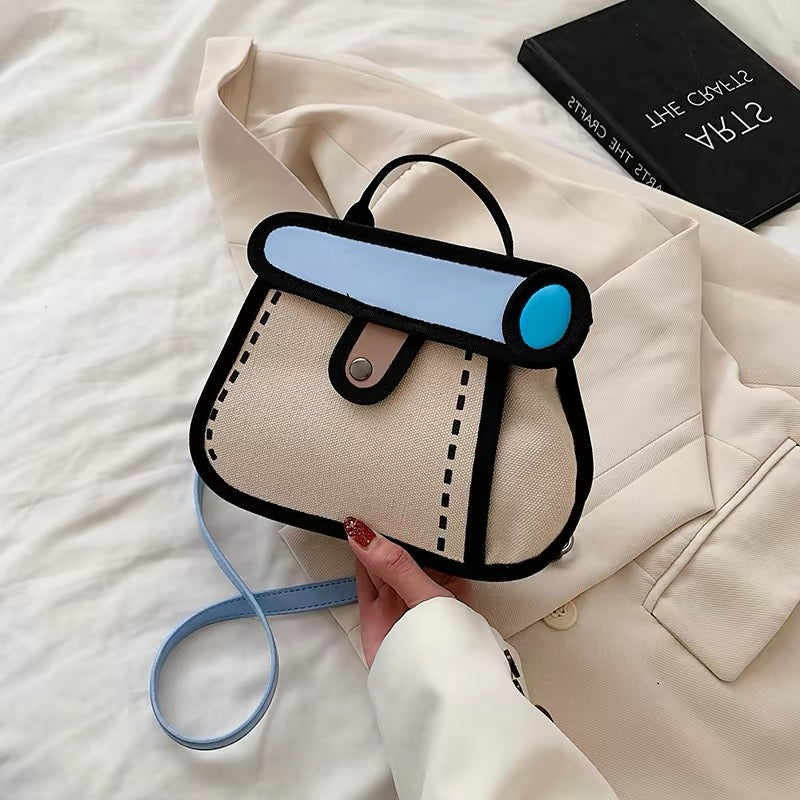 Comic Canvas Handbag