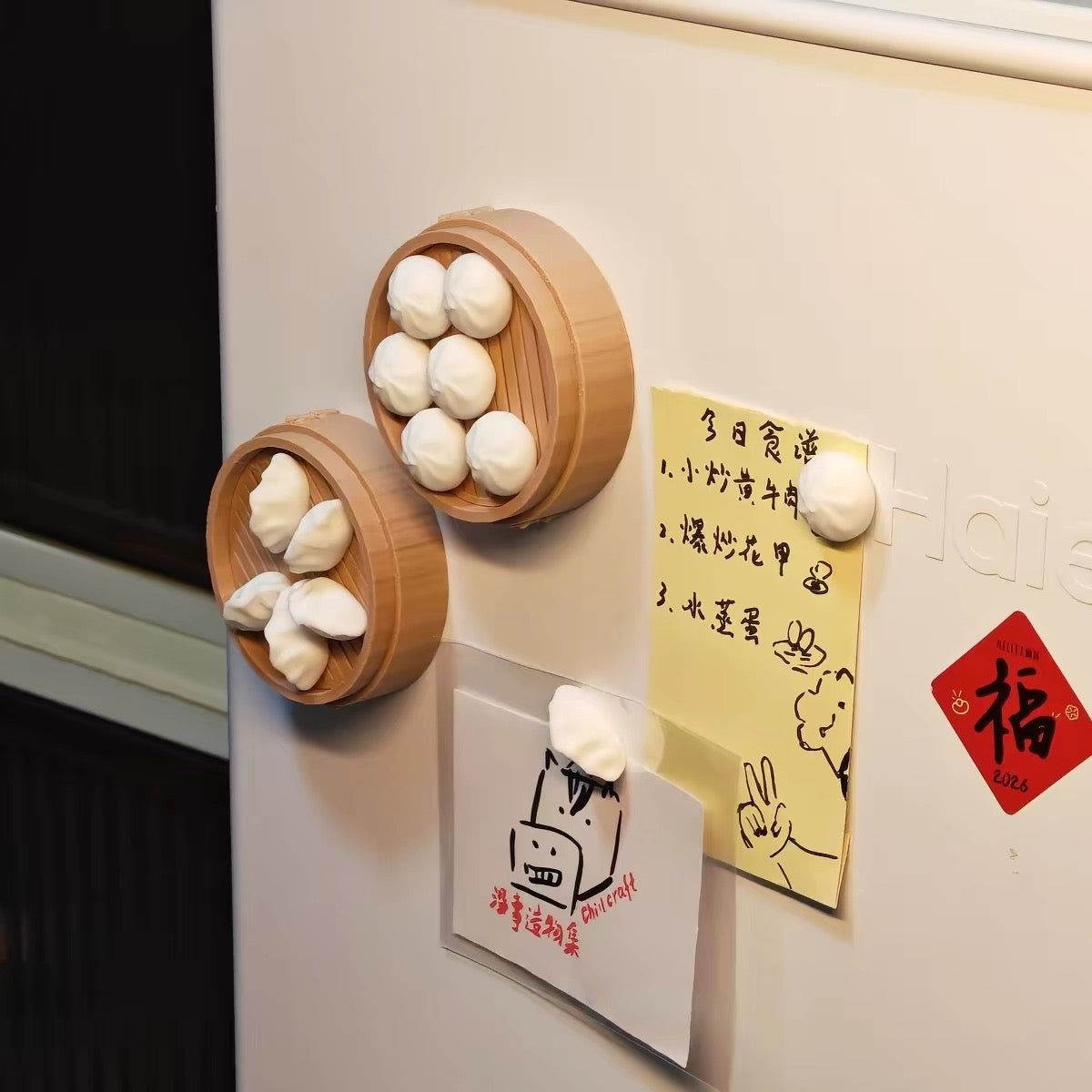 Mini Dumpling Fridge Magnet Set