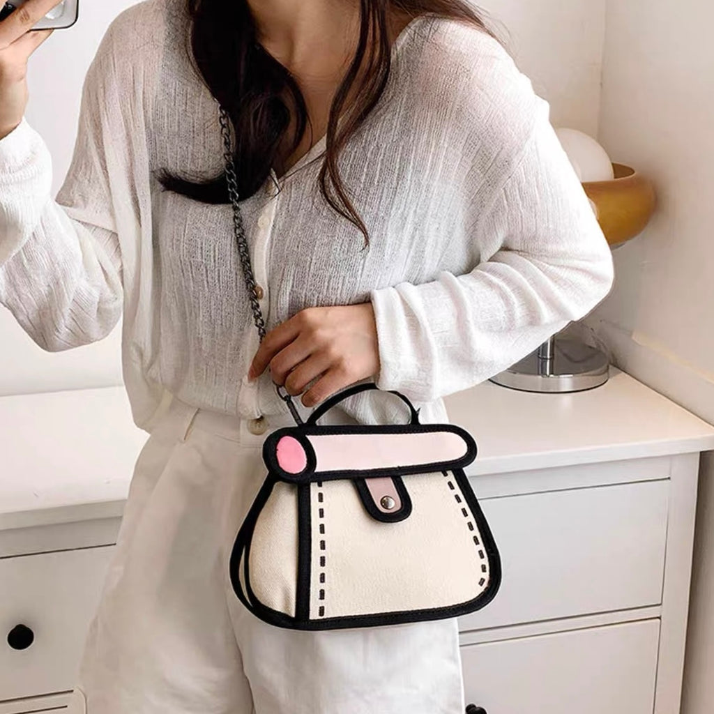 Comic Canvas Handbag