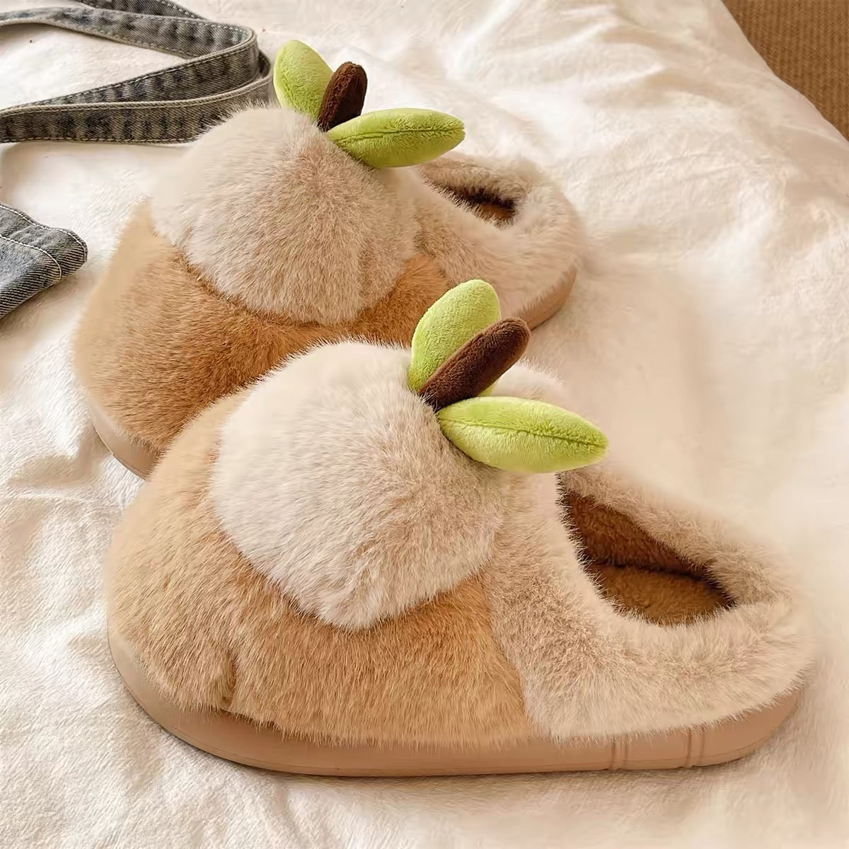 Apple Plush Slippers