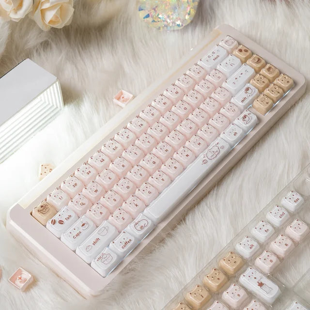 MAO Milk Latte Kitty Keycaps