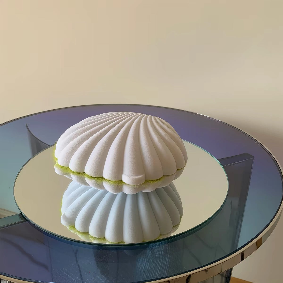 Plush Clam Decorative Tray Trinket Storage
