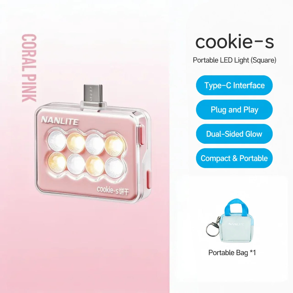 NanLite Cookie Dual-Sided Mini LED Light