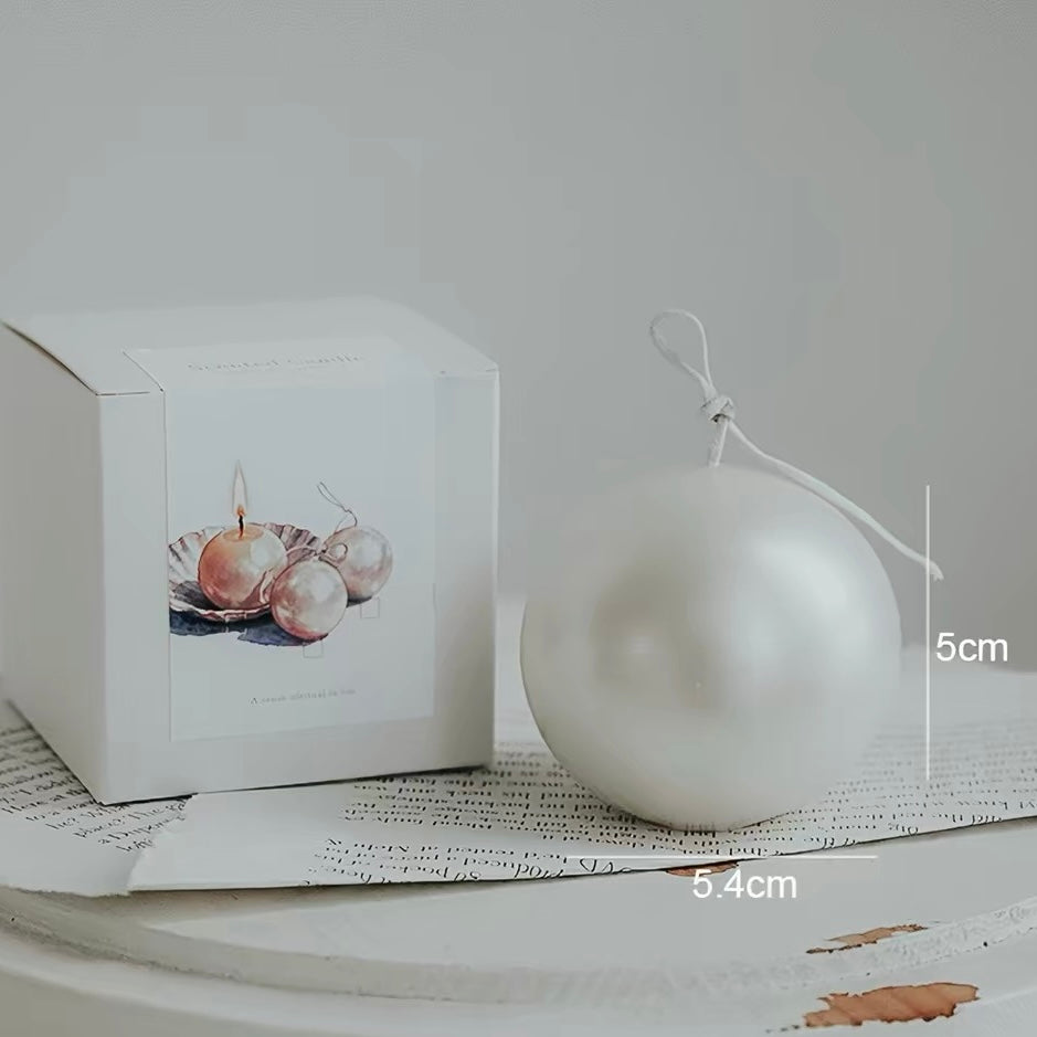 Iridescent Pearl Candle