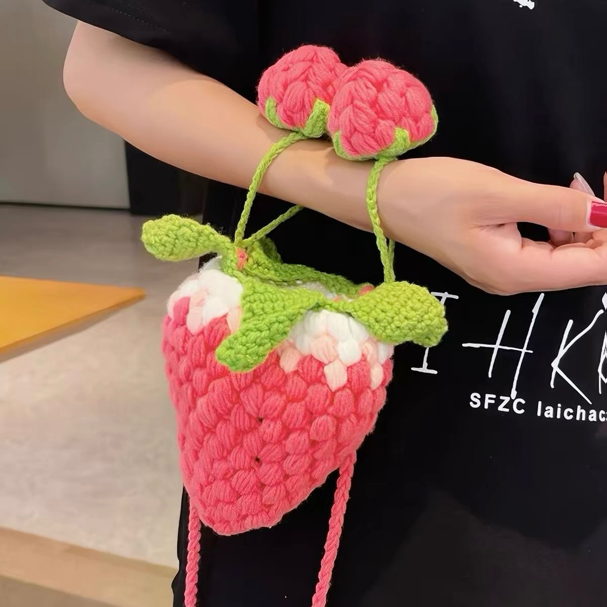 Strawberry Crochet Bag