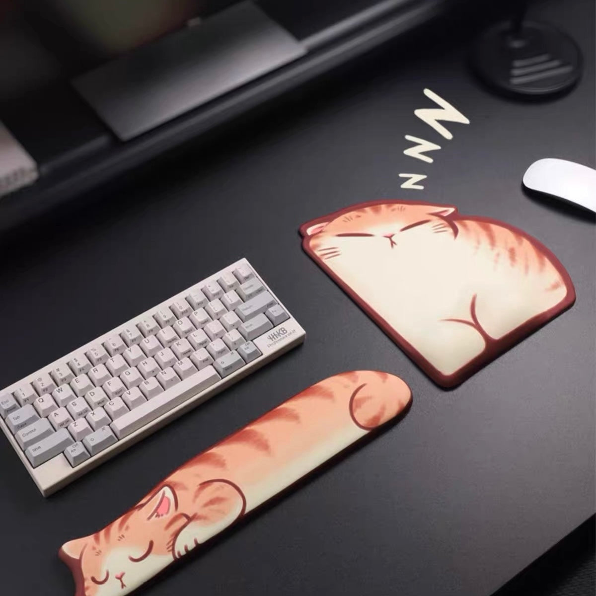 Sleepy Cat Wrist Rest Set