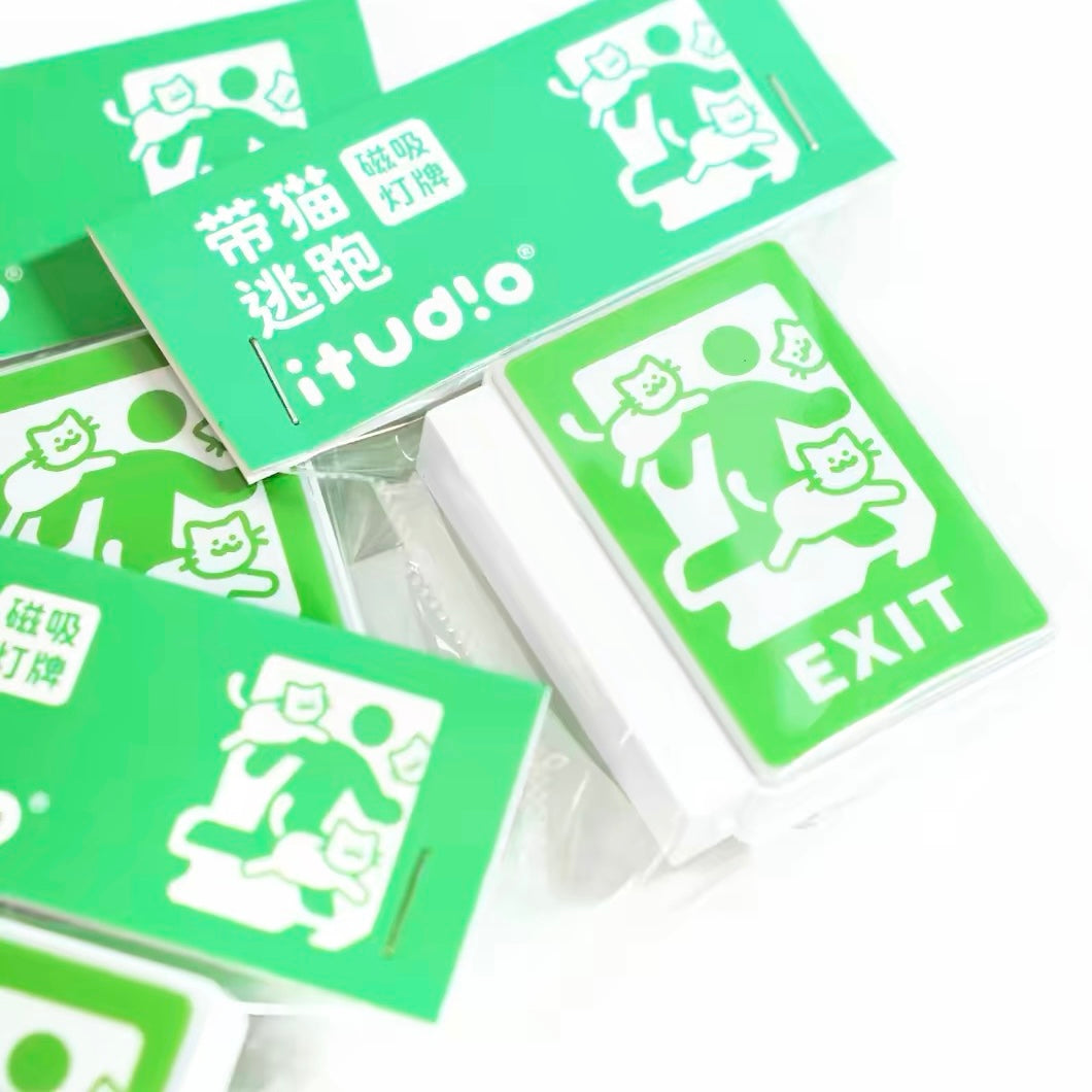 ITUDIO Safety Exit Light Fridge Magnet