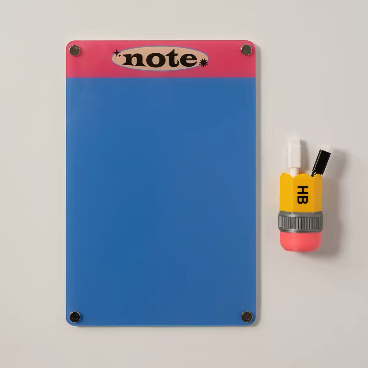 Memo Board & Pen Holder Set Fridge Magnet