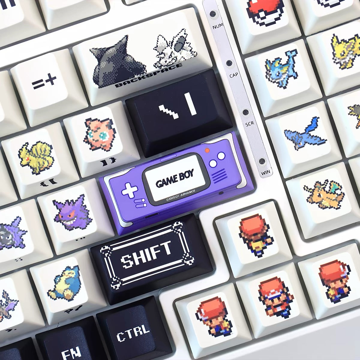 Retro Pixel Pokemon Keycaps