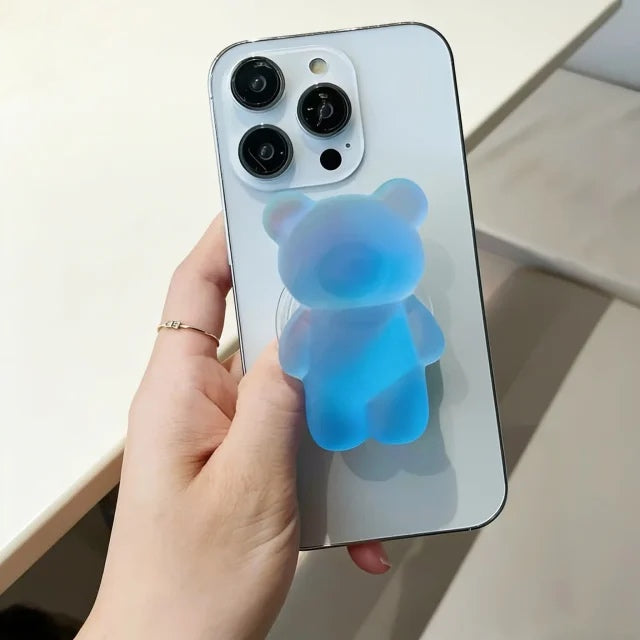 Iridescent Gummy Bear Phone Grip
