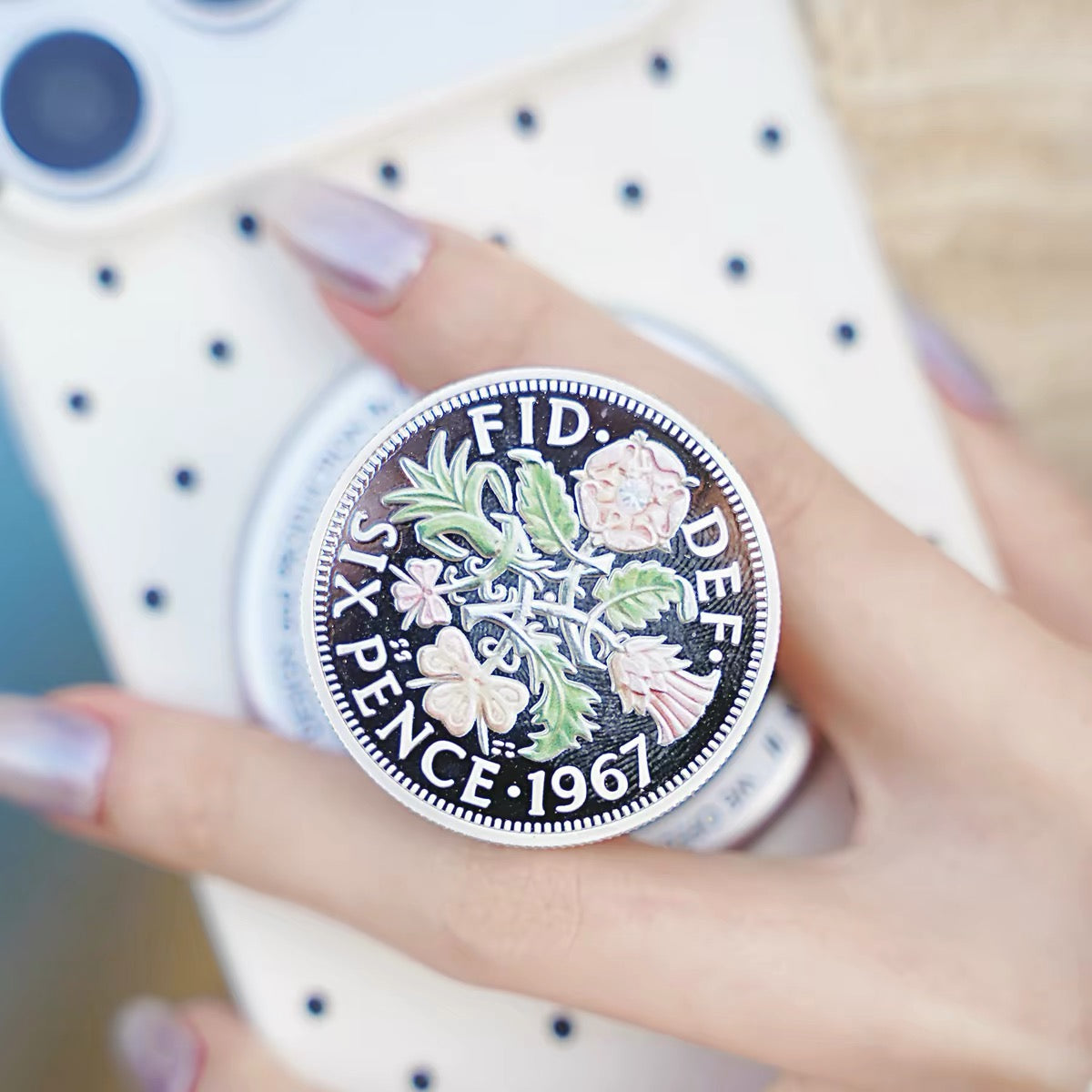 PERCH HOLD Six Pence Magnetic Phone Grip
