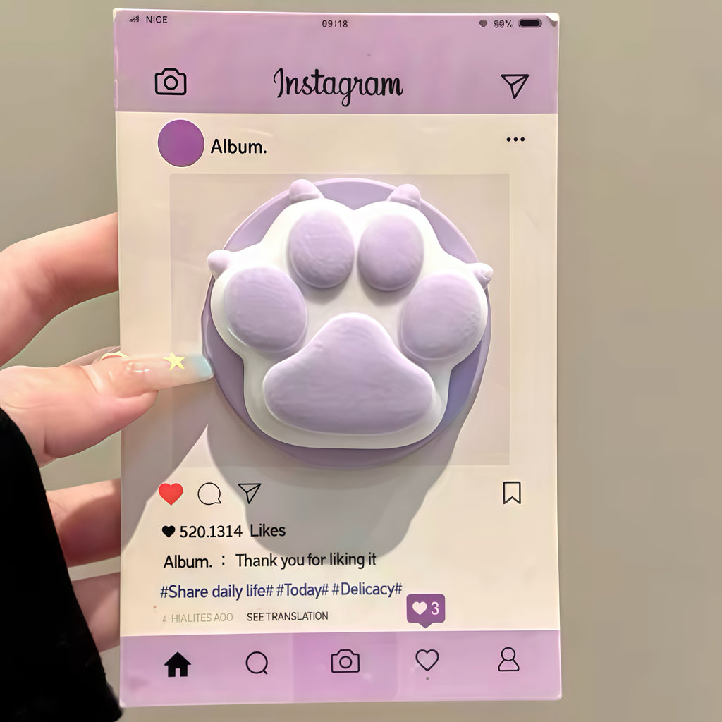 Pastel Cat Paw Magnetic Phone Grip