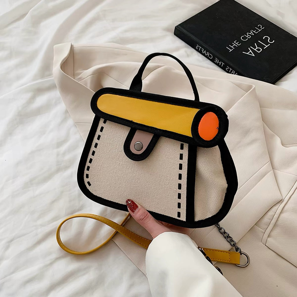 Comic Canvas Handbag
