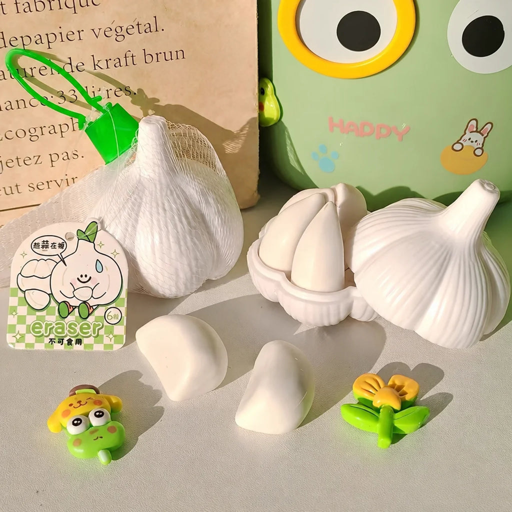 Garlic Clove Erasers