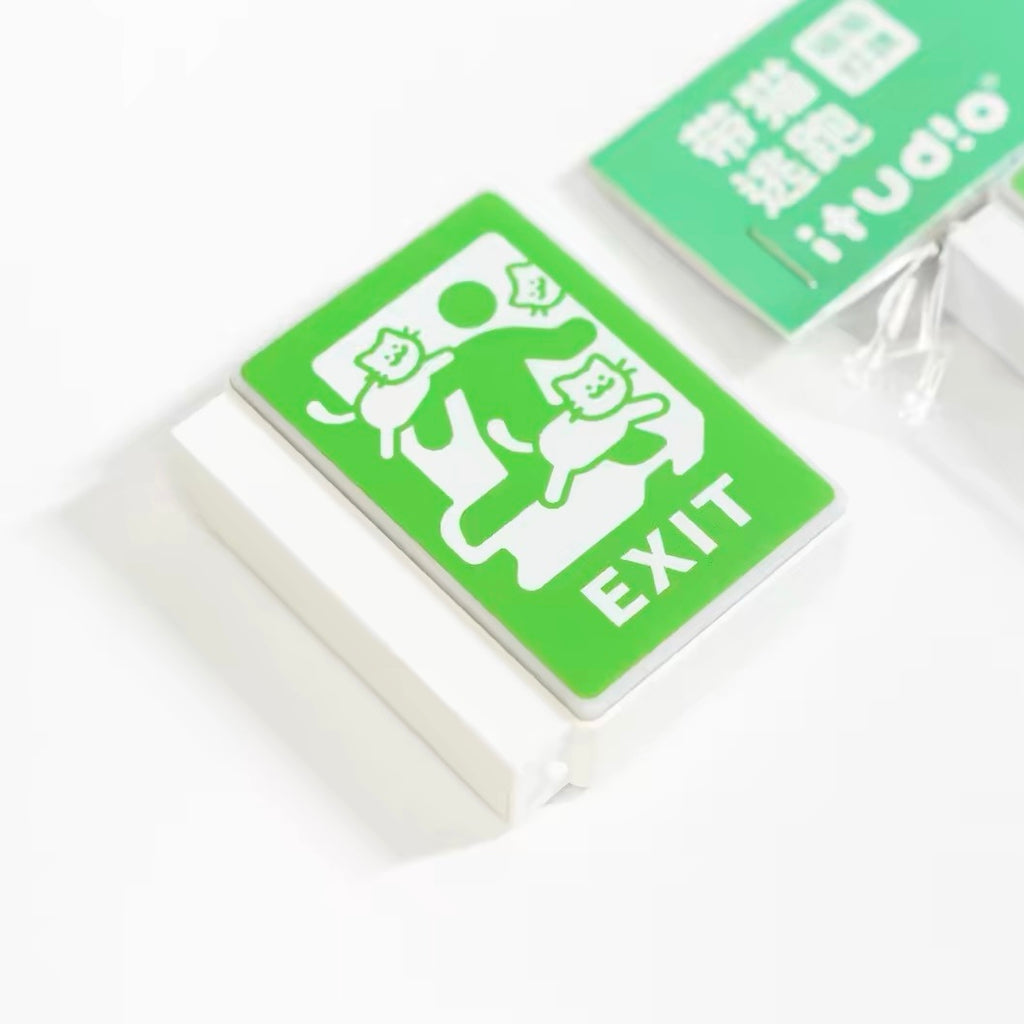 ITUDIO Safety Exit Light Fridge Magnet