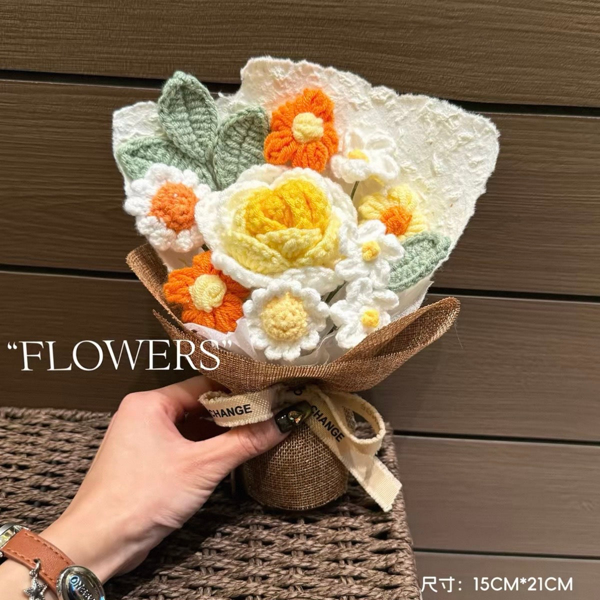 Knitted Flower Plush Bouquet