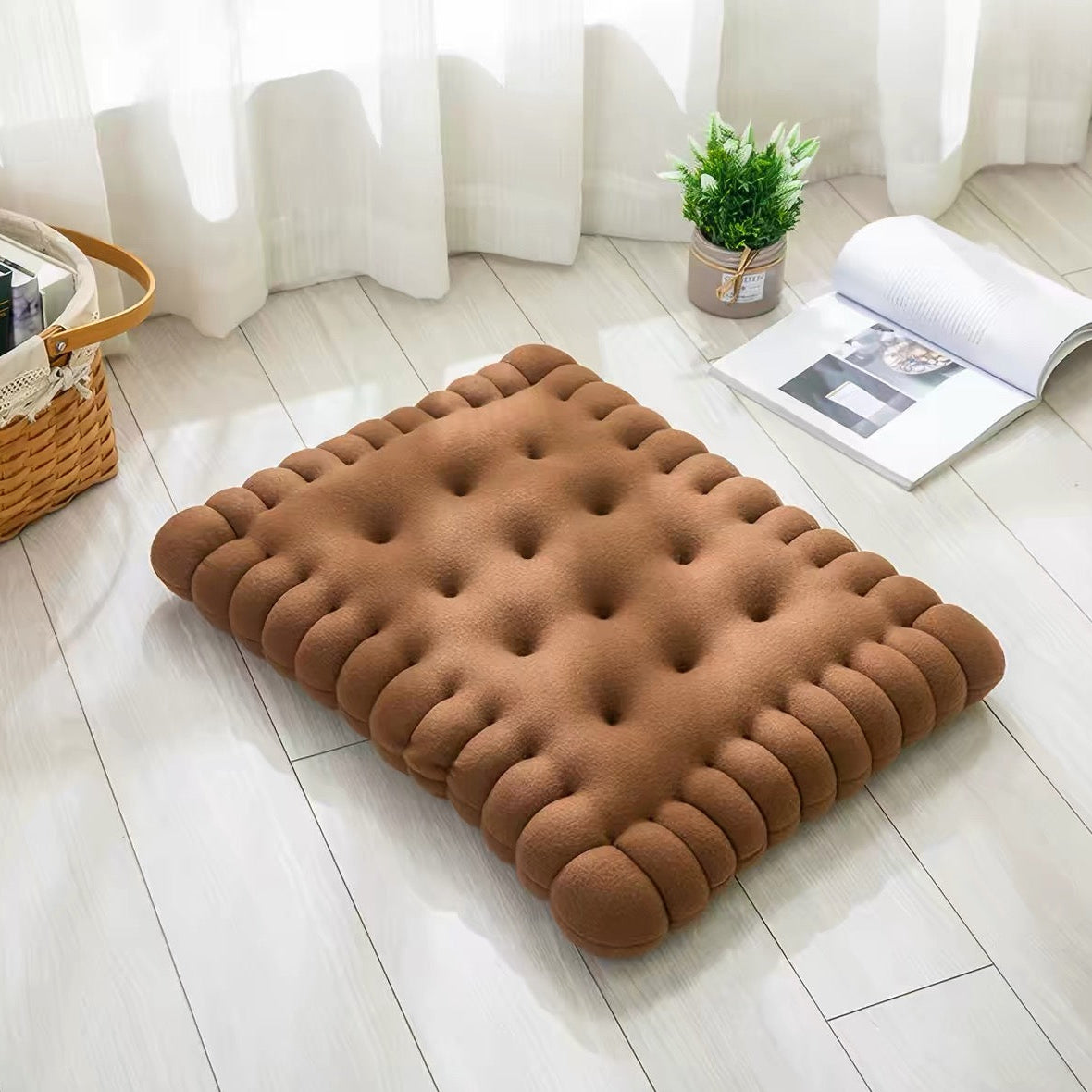 Biscuit Chair Pad Floor Cushion