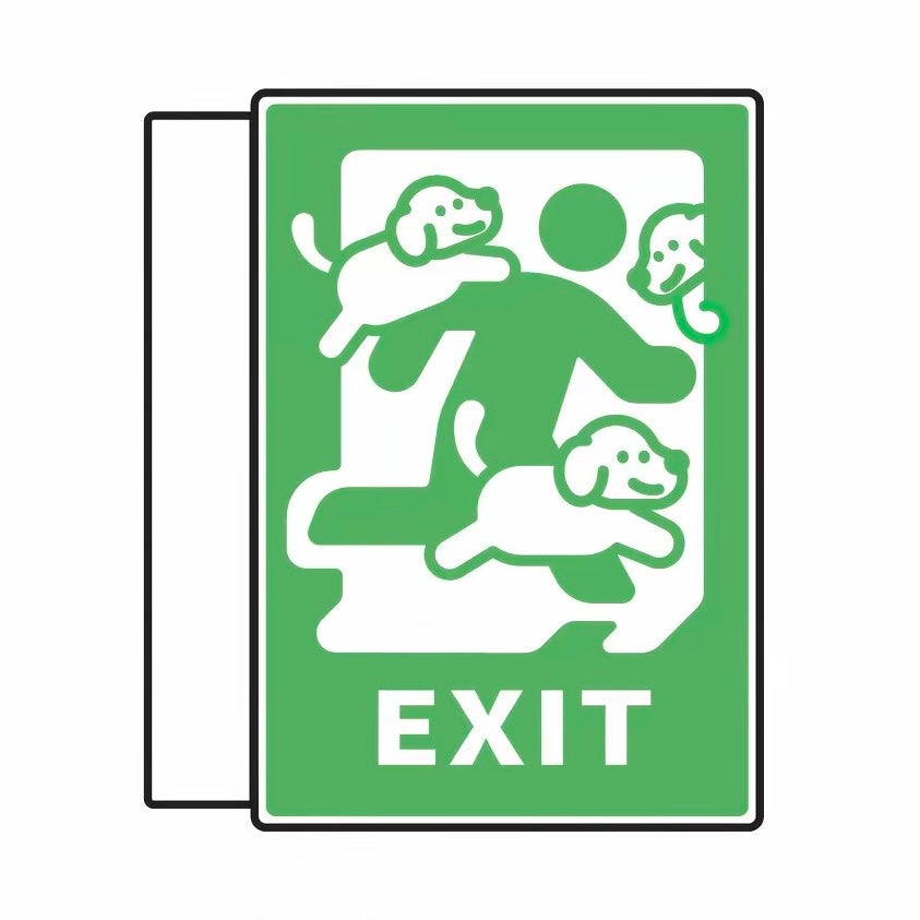 ITUDIO Safety Exit Light Fridge Magnet