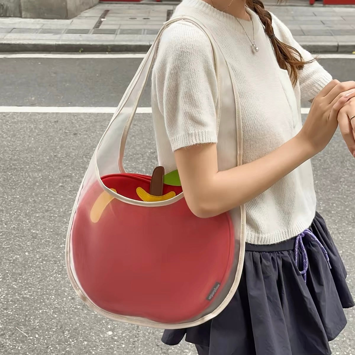 Apple Mesh Tote Bag