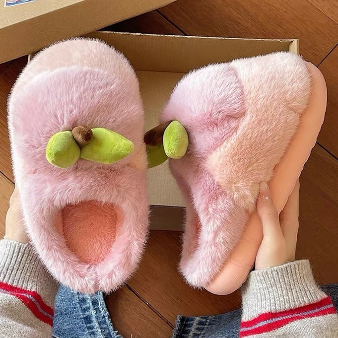 Apple Plush Slippers