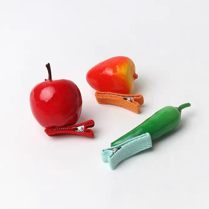 Fruit & Veg Mini Hair Clips