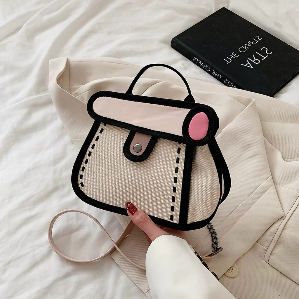 Comic Canvas Handbag