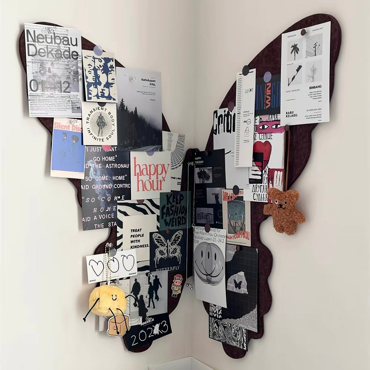 Butterfly Felt Wall Pin Board