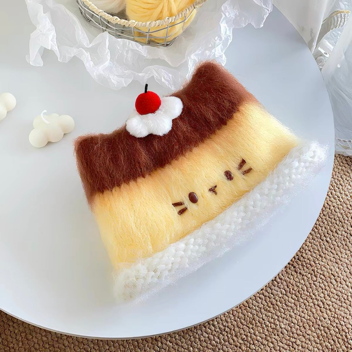 Pudding Cat Ear Knitted Beanie Hat