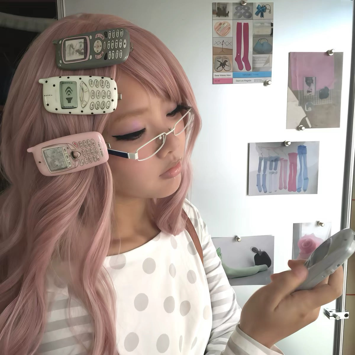 Y2K Mobile Hair Clip