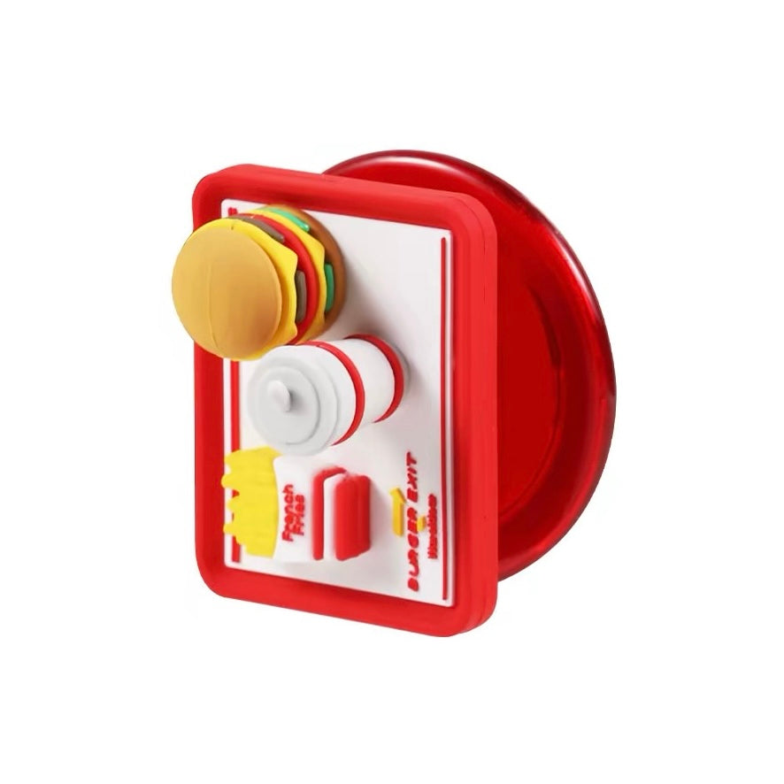WAKCAS Fast Food Burger Tray Magnetic Phone Grip