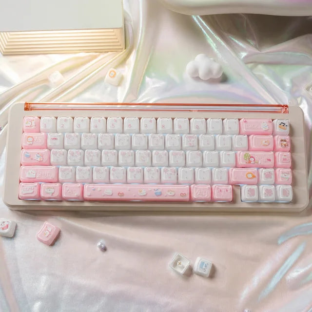 MAO Strawberry Milk Kitty Keycaps