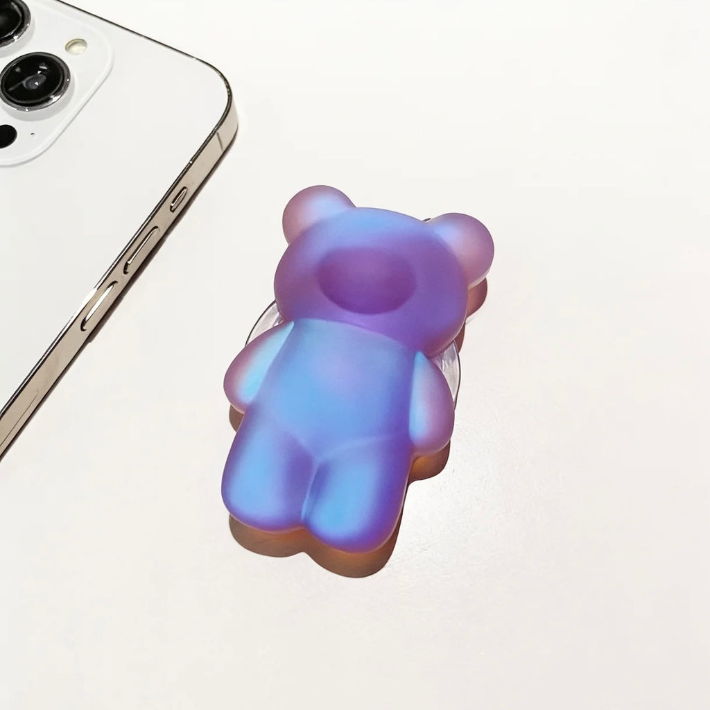 Iridescent Gummy Bear Phone Grip