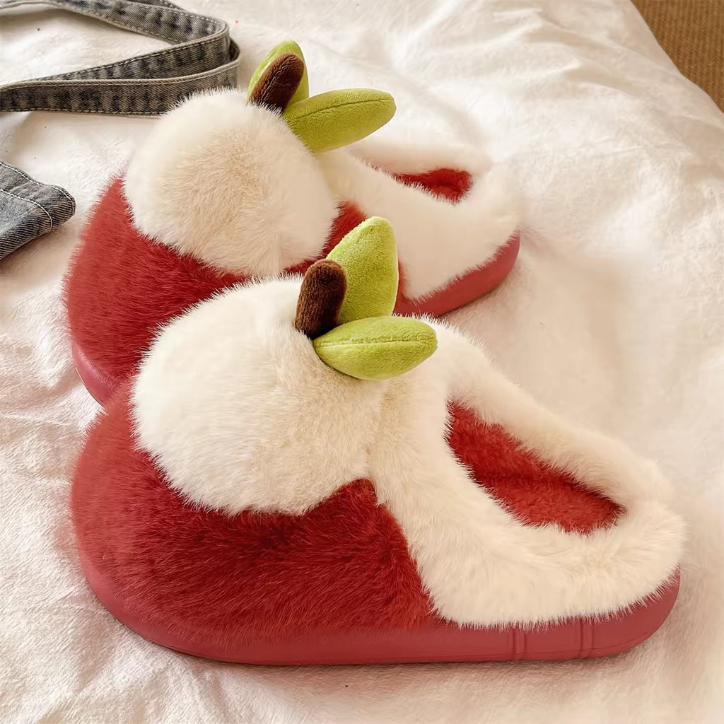 Apple Plush Slippers