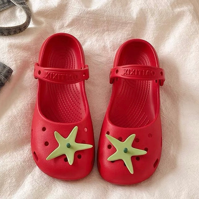 Tomato Mary Jane Clog Sandals