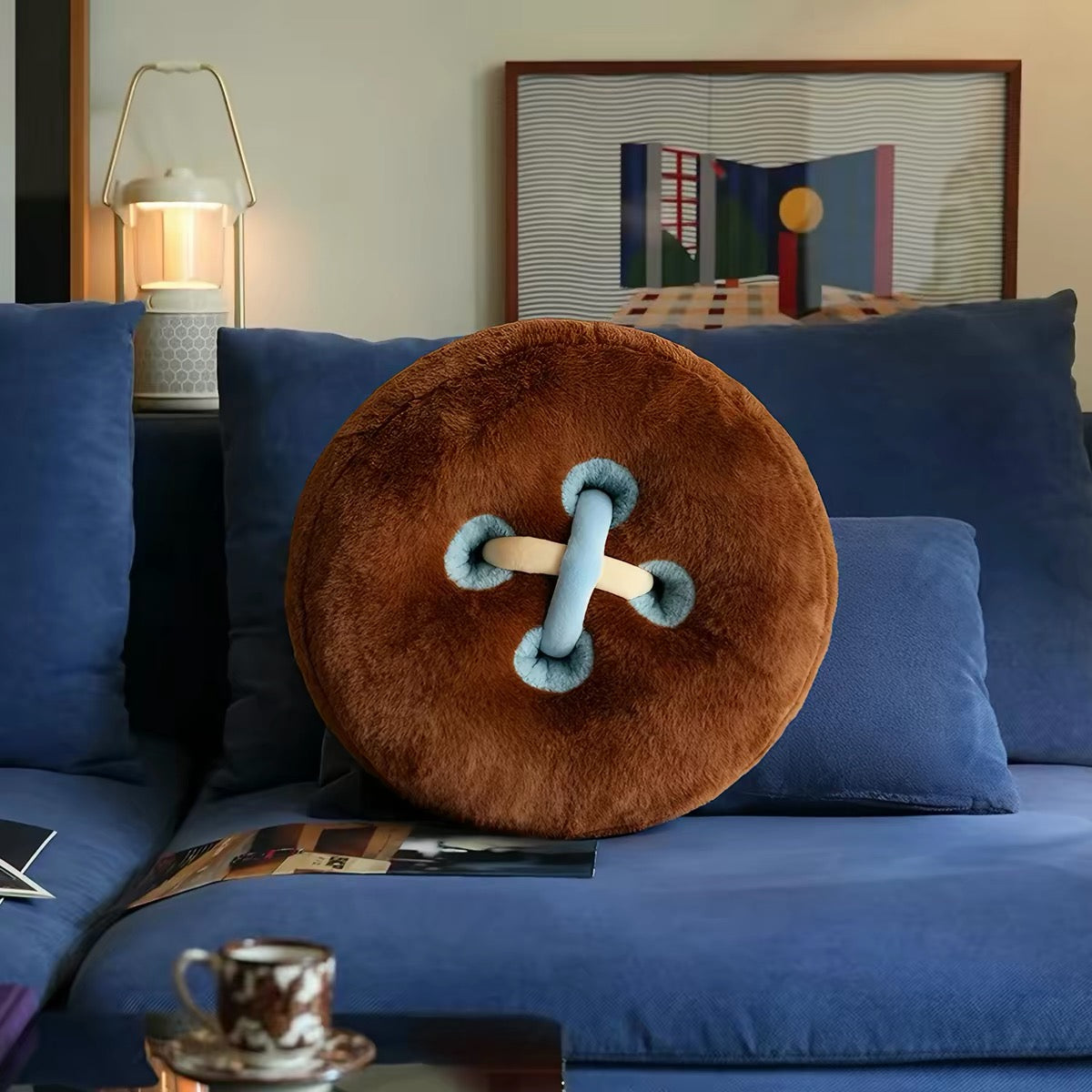 Round Tufted Button Cushion