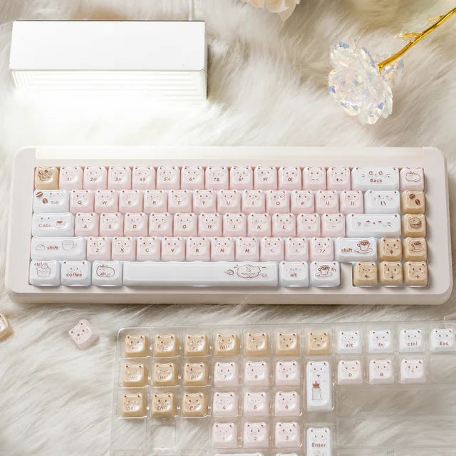 MAO Milk Latte Kitty Keycaps