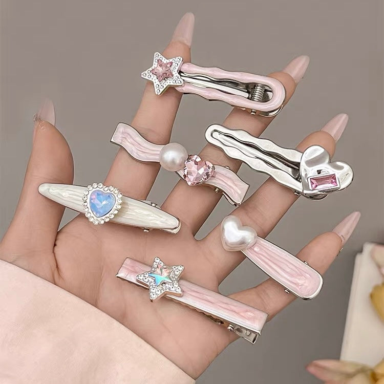 Dreamy Shimmer Gem Hair Clips