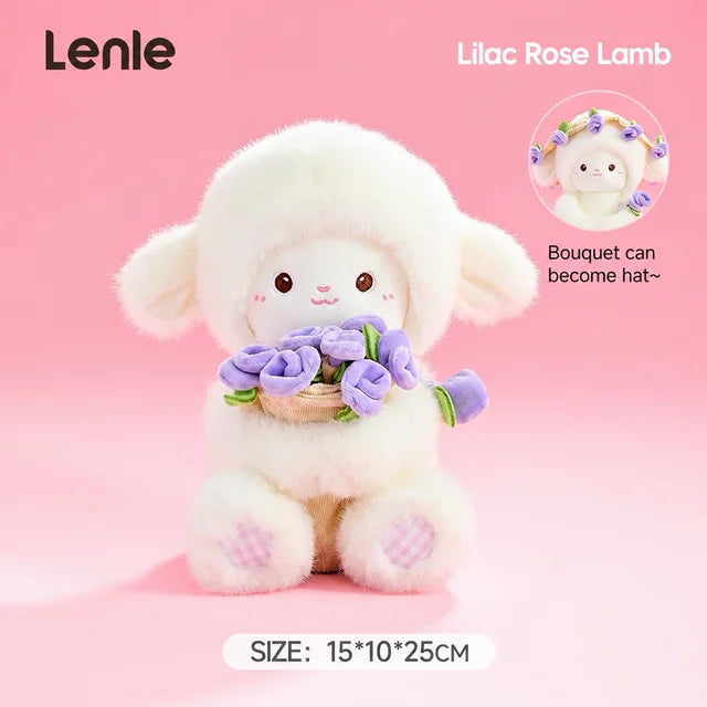 Lenle Little Lamb Flower Bouquet Plush Doll