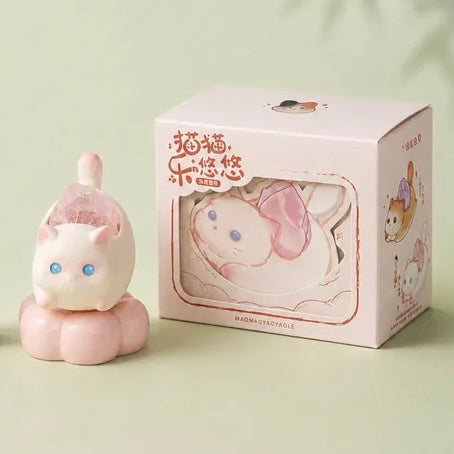 Sakura Cat Aroma Stone Diffuser