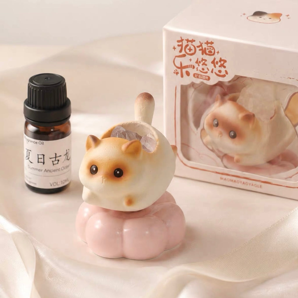 Sakura Cat Aroma Stone Diffuser