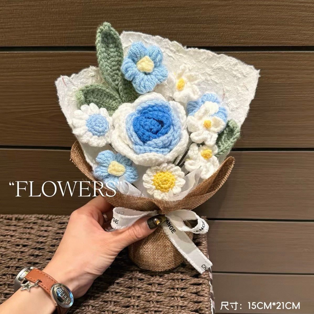 Knitted Flower Plush Bouquet