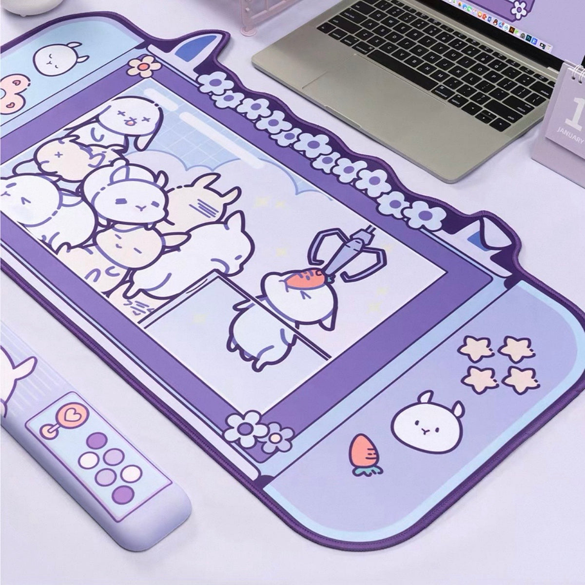 Bunny Console Desk Mat & Rest Set