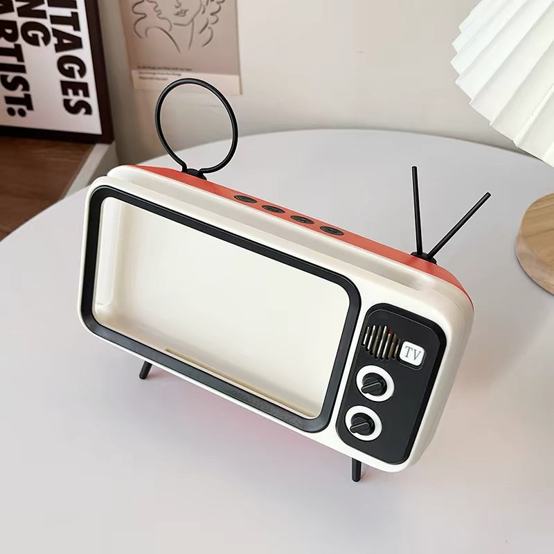 Retro Mini TV Phone Stand