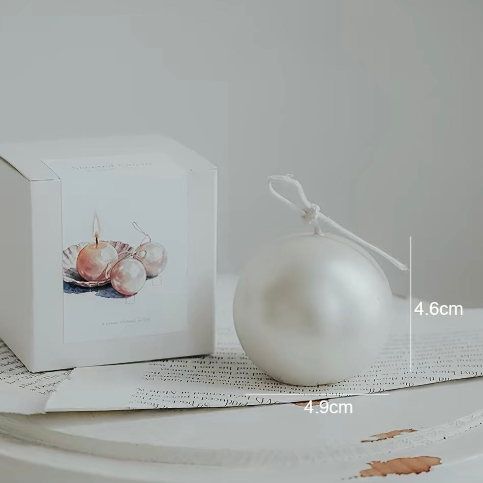 Iridescent Pearl Candle
