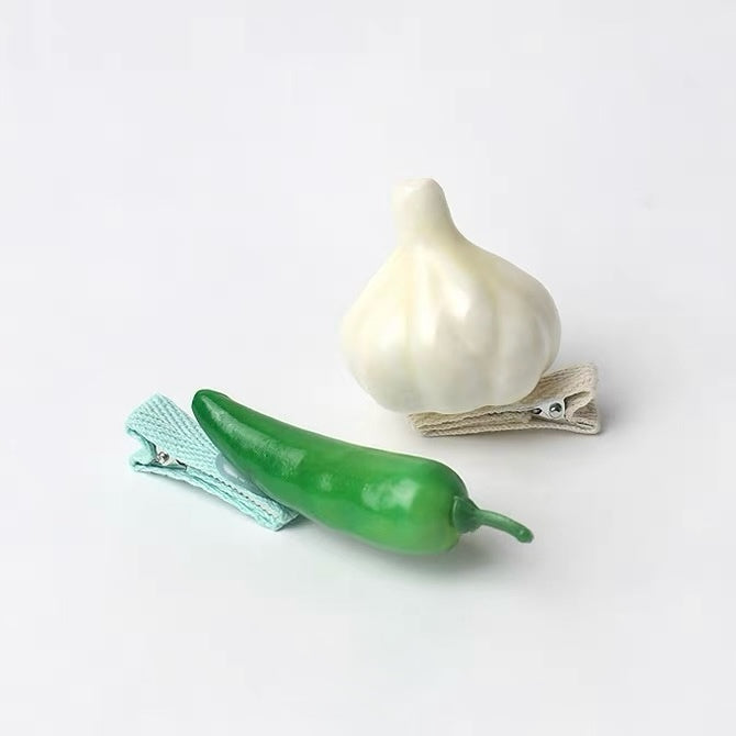 Fruit & Veg Mini Hair Clips