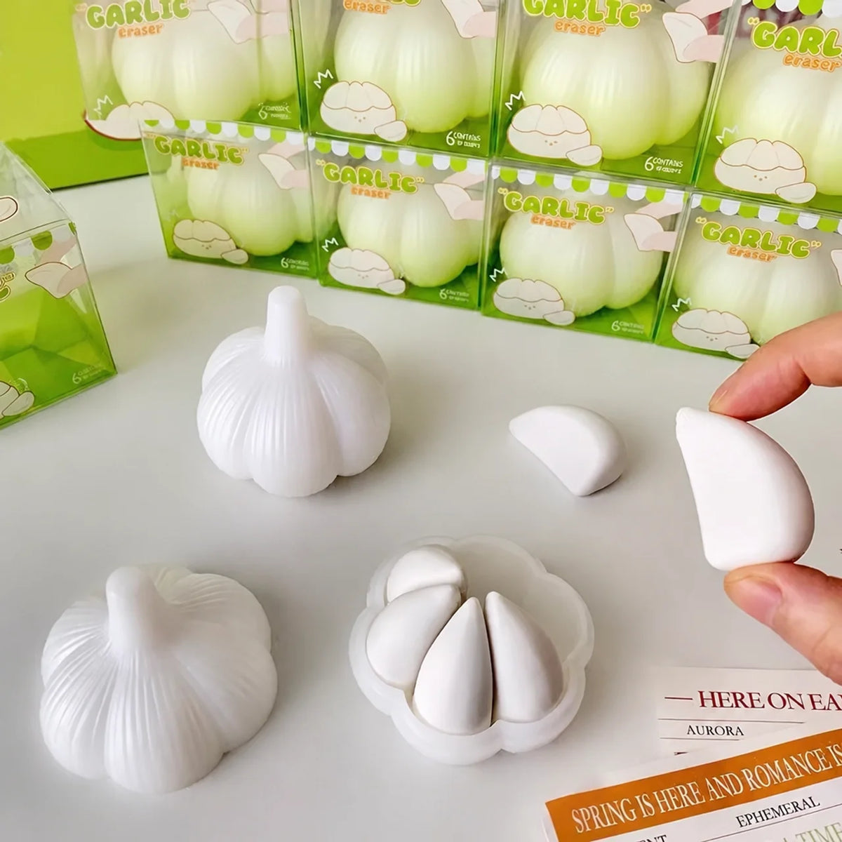 Garlic Clove Erasers