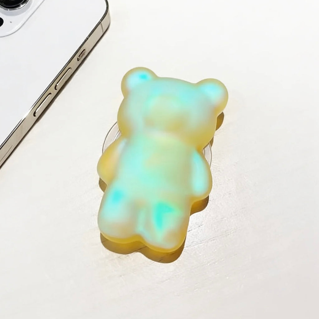 Iridescent Gummy Bear Phone Grip