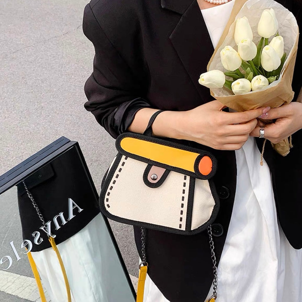 Comic Canvas Handbag