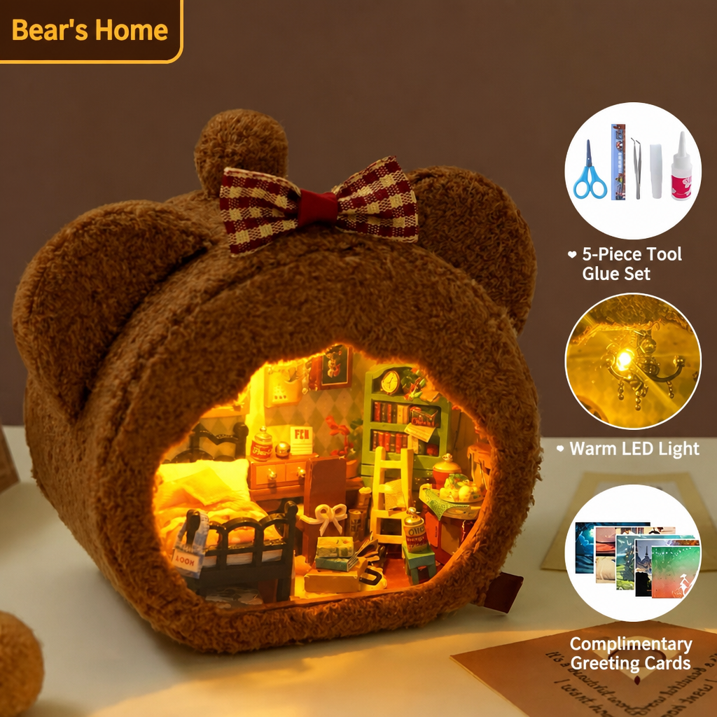 Mini Plush House DIY Diorama Kit