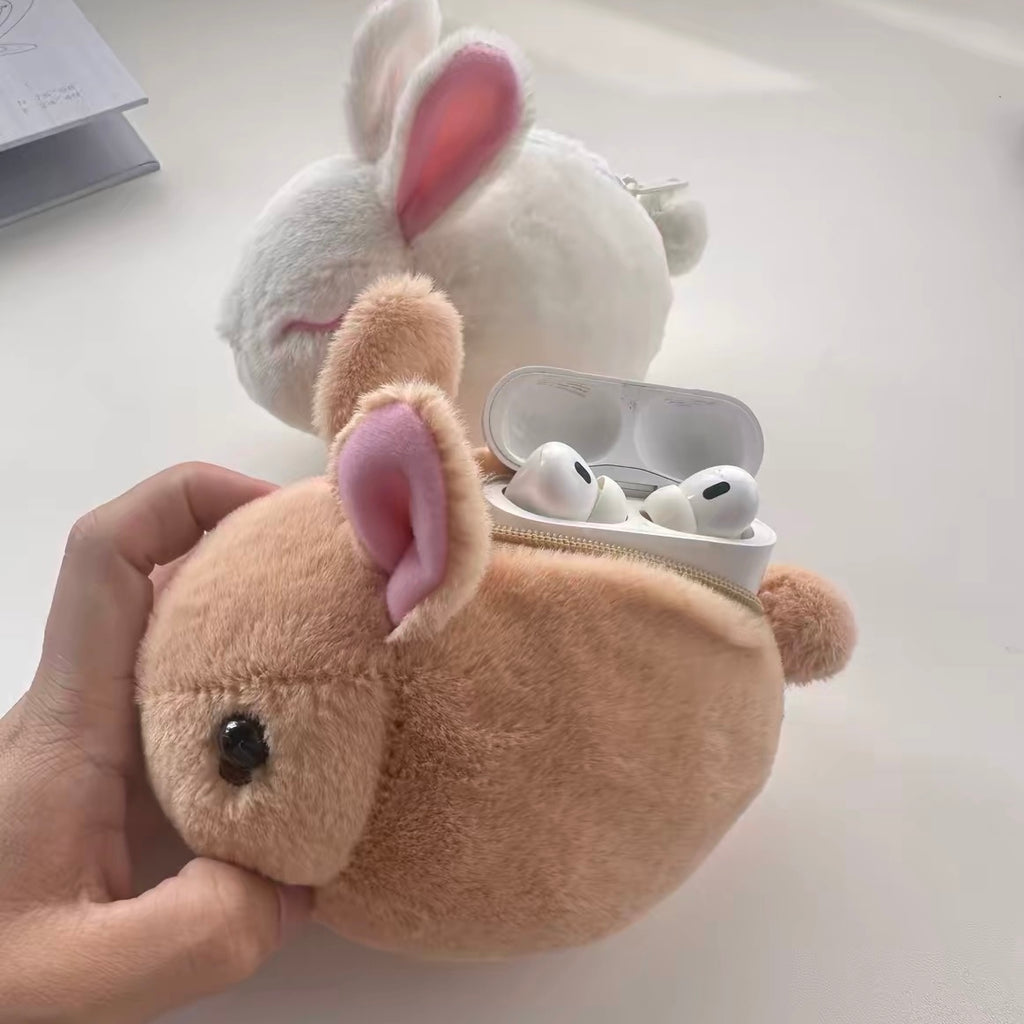 Bunny Plush Keychain Pouch